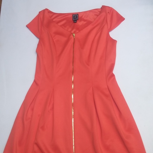 EUC RM LL full zip cap sleeve dress - Picture 2 of 8